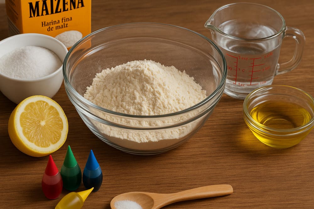 ingredientes para hacer plastilina casera