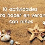 actividades para hacer en verano con niños