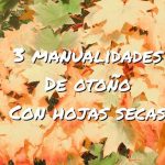 manualidades de otoño con hojas secas